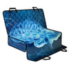 Blue Electrical Brain Activity Print Pet Car Back Seat Cover