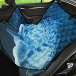 Blue Electrical Brain Activity Print Pet Car Back Seat Cover