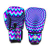 Blue Expansion Moving Optical Illusion Boxing Gloves