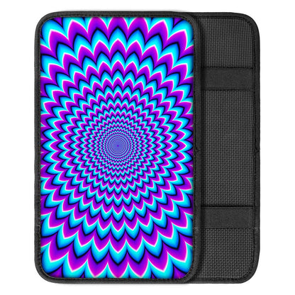 Blue Expansion Moving Optical Illusion Car Center Console Cover