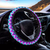 Blue Expansion Moving Optical Illusion Car Steering Wheel Cover