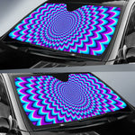 Blue Expansion Moving Optical Illusion Car Sun Shade GearFrost