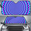 Blue Expansion Moving Optical Illusion Car Sun Shade GearFrost