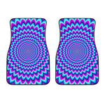 Blue Expansion Moving Optical Illusion Front Car Floor Mats