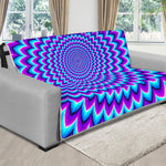 Blue Expansion Moving Optical Illusion Futon Protector