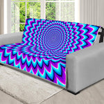 Blue Expansion Moving Optical Illusion Futon Protector