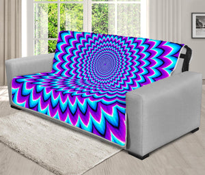 Blue Expansion Moving Optical Illusion Futon Protector