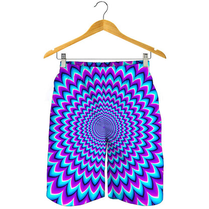 Blue Expansion Moving Optical Illusion Men's Shorts