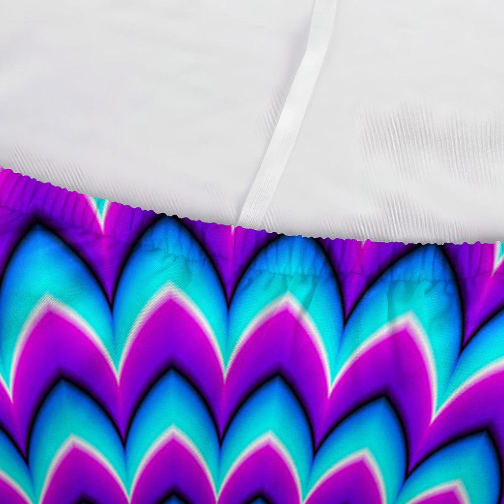 Blue Expansion Moving Optical Illusion Sofa Cover