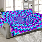 Blue Expansion Moving Optical Illusion Sofa Protector