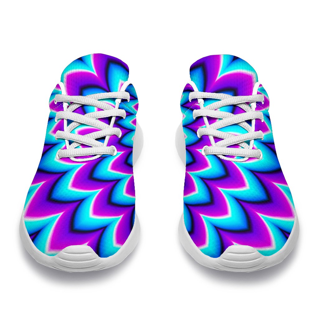 Blue Expansion Moving Optical Illusion Sport Shoes GearFrost