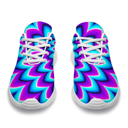 Blue Expansion Moving Optical Illusion Sport Shoes GearFrost