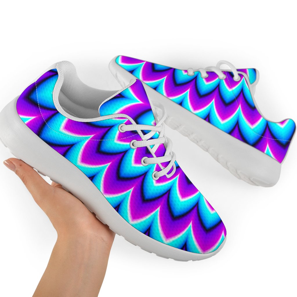 Blue Expansion Moving Optical Illusion Sport Shoes GearFrost