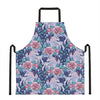 Blue Fairy Rose Unicorn Pattern Print Apron