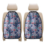 Blue Fairy Rose Unicorn Pattern Print Car Seat Organizers