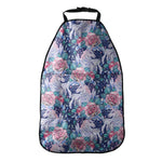 Blue Fairy Rose Unicorn Pattern Print Car Seat Organizers