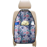 Blue Fairy Rose Unicorn Pattern Print Car Seat Organizers
