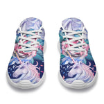 Blue Fairy Rose Unicorn Pattern Print Sport Shoes GearFrost