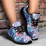 Blue Fairy Rose Unicorn Pattern Print Sport Shoes GearFrost