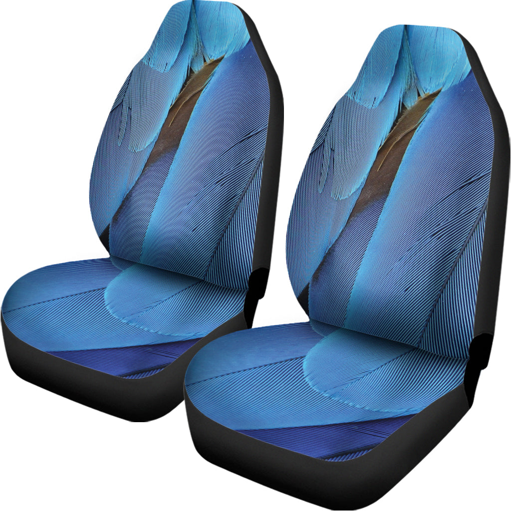 Blue Feather Print Universal Fit Car Seat Covers