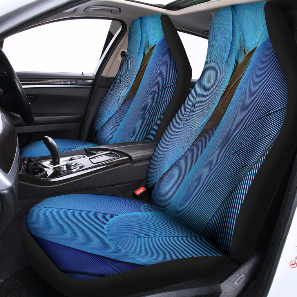 Blue Feather Print Universal Fit Car Seat Covers