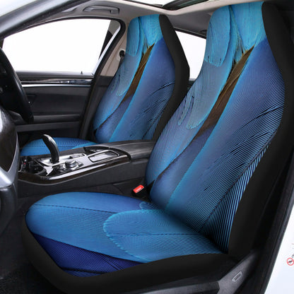 Blue Feather Print Universal Fit Car Seat Covers