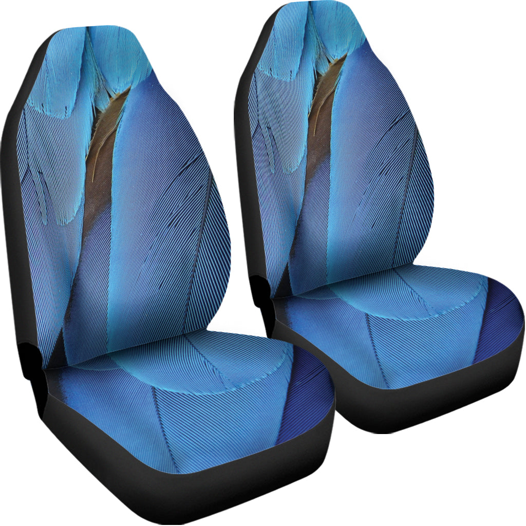 Blue Feather Print Universal Fit Car Seat Covers