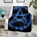 Blue Flame Pentagram Print Blanket