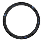 Blue Flame Pentagram Print Car Steering Wheel Cover
