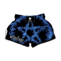 Blue Flame Pentagram Print Muay Thai Boxing Shorts