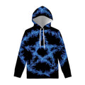 Blue Flame Pentagram Print Pullover Hoodie
