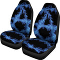 Blue Flame Pentagram Print Universal Fit Car Seat Covers
