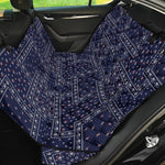 Blue Floral Patchwork Pattern Print Pet Car Back Seat Cover