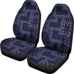 Blue Floral Patchwork Pattern Print Universal Fit Car Seat Covers