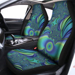 Blue Fractal Print Universal Fit Car Seat Covers