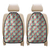 Blue Fried Egg And Bacon Pattern Print Car Seat Organizers