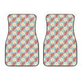 Blue Fried Egg And Bacon Pattern Print Front Car Floor Mats
