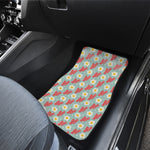 Blue Fried Egg And Bacon Pattern Print Front Car Floor Mats