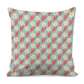 Blue Fried Egg And Bacon Pattern Print Pillow Cover