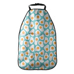 Blue Fried Eggs Pattern Print Car Seat Organizers