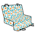 Blue Fried Eggs Pattern Print Pet Car Back Seat Cover