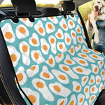 Blue Fried Eggs Pattern Print Pet Car Back Seat Cover