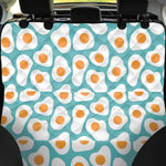 Blue Fried Eggs Pattern Print Pet Car Back Seat Cover