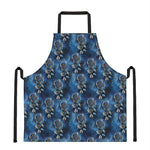 Blue Galaxy Dream Catcher Pattern Print Apron