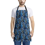 Blue Galaxy Dream Catcher Pattern Print Apron