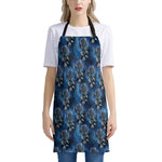 Blue Galaxy Dream Catcher Pattern Print Apron