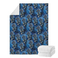 Blue Galaxy Dream Catcher Pattern Print Blanket