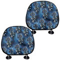 Blue Galaxy Dream Catcher Pattern Print Car Headrest Covers