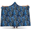 Blue Galaxy Dream Catcher Pattern Print Hooded Blanket
