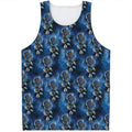 Blue Galaxy Dream Catcher Pattern Print Men's Tank Top